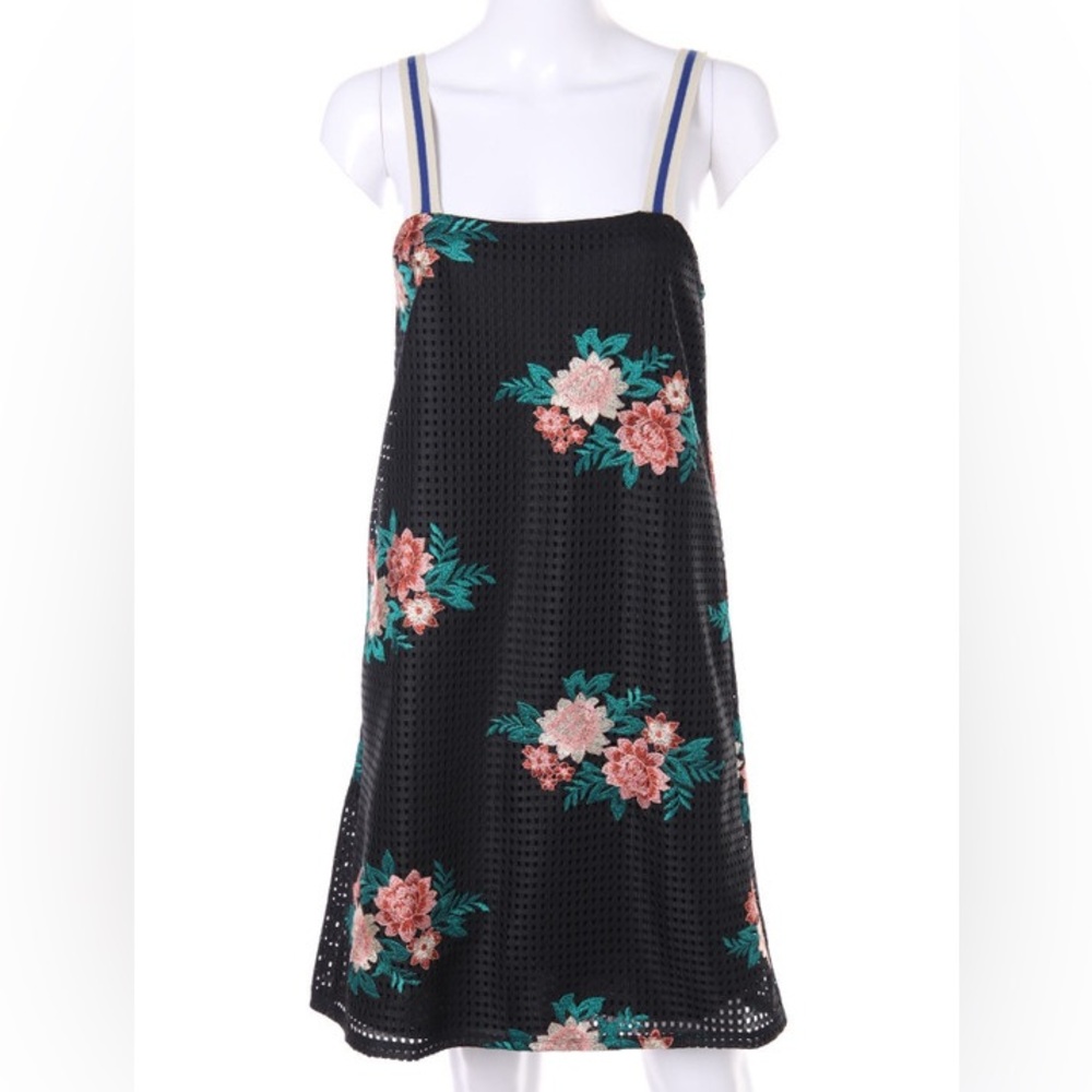 Zara Floral Black Midi Dress